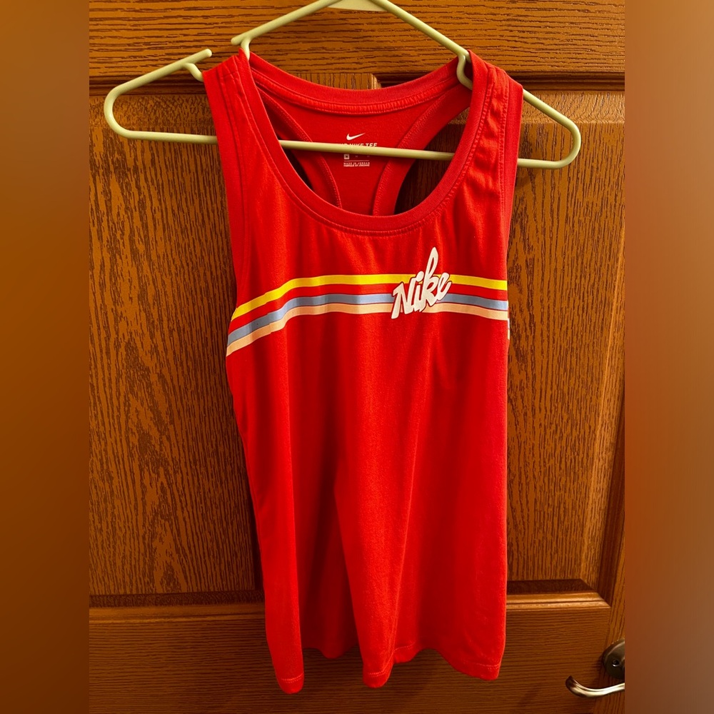 Nike athletic cotton cross back tank